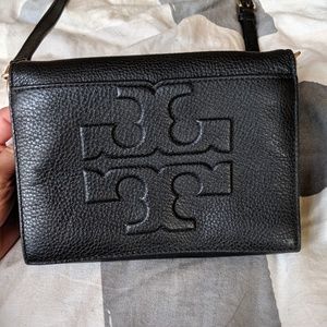 Tory Burch Bombe T Small Pebbled Crossbody